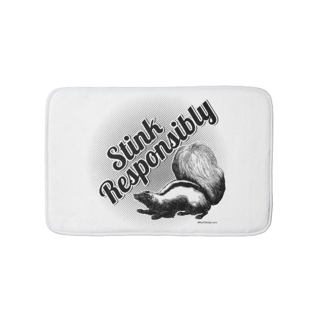 Stink Responsibly Bath Mat (Front)
