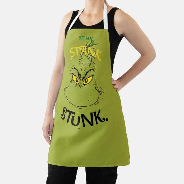 Stink Stank Stunk Mister Grinch Quote Apron (Insitu)