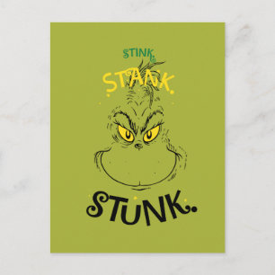 Stink Stank Stunk Mister Grinch Quote Postcard