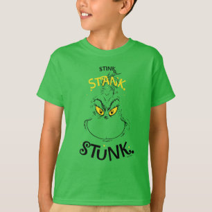 Stink Stank Stunk Mister Grinch Quote T-Shirt