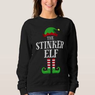 Stinker Elf Matching Family Group Christmas Pajama Sweatshirt