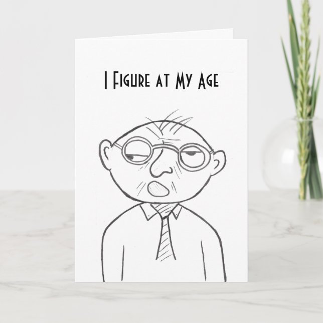 Stinkeye old man birthday card (Front)