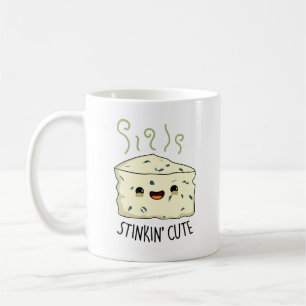 Stinkin Cute Funny Cheese Pun Coffee Mug