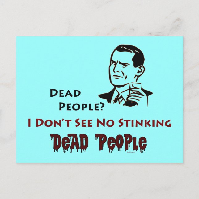 Stinking Dead People Retro Humour Postcard (Front)