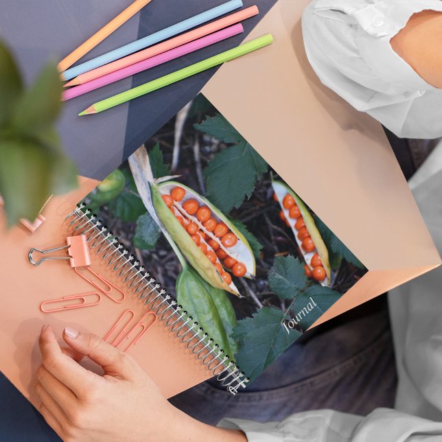 Stinking Iris Seed Pod Photo Notebook (In Situ)