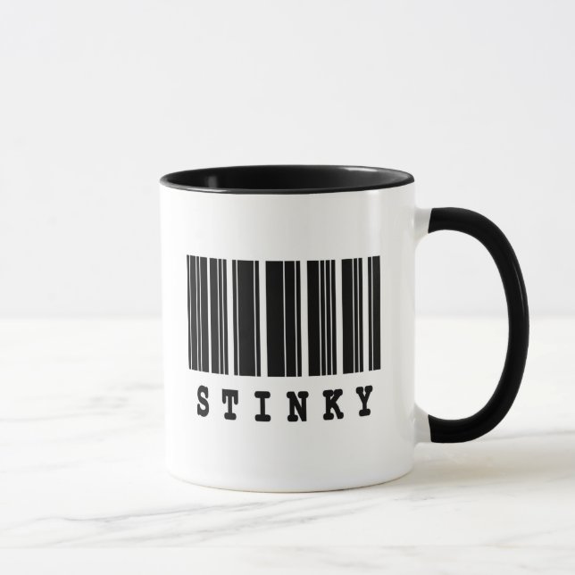 stinky barcode design mug (Right)