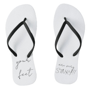 Stinky feet flip-flops thongs