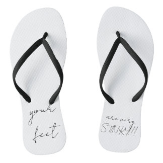 Stinky feet flip-flops thongs