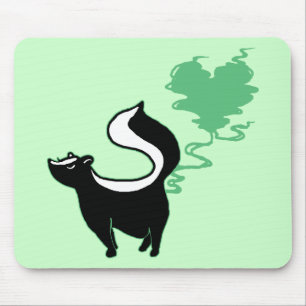 Stinky Love Skunk Mouse Pad