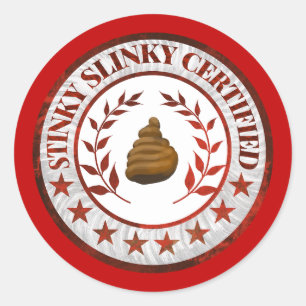 Stinky Slinky Certified RV Sticker
