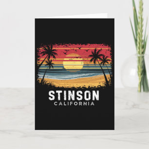Stinson Beach California Surfboard Beach  Card