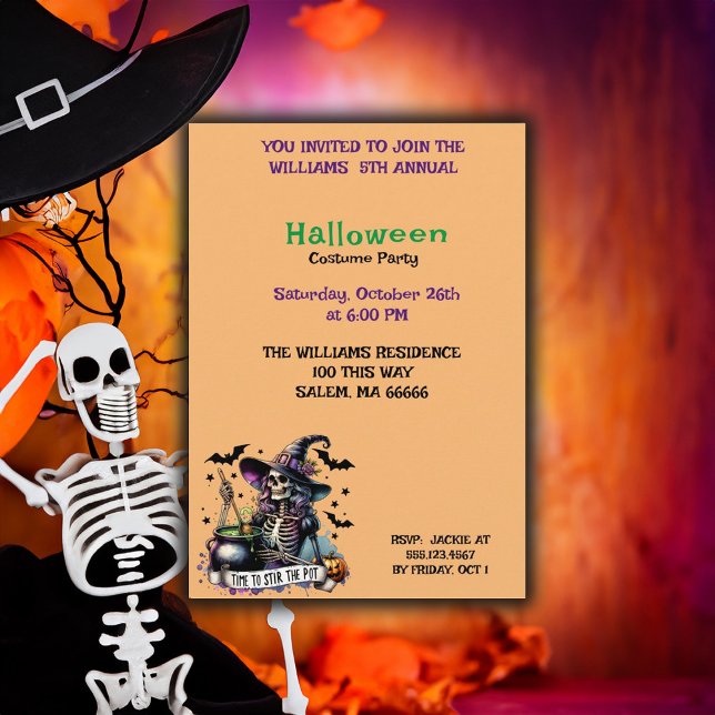 Stir the Pot Halloween party Invitation (Creator Uploaded)