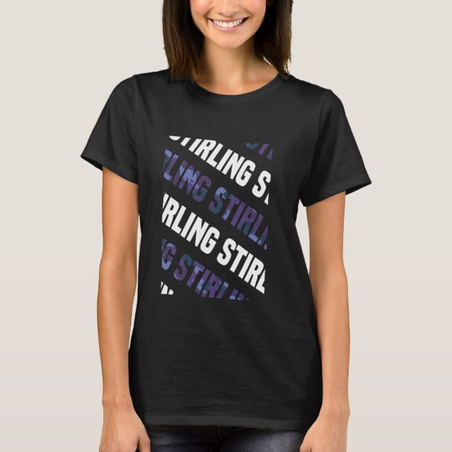 Stirling Camo Pattern Purple Camouflage T-Shirt (Front)