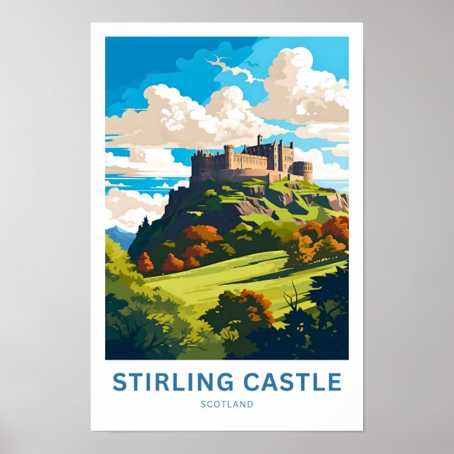 Stirling Castle Scotland Travel Print (Front)