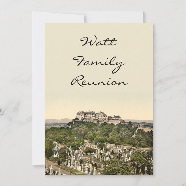 Stirling Castle, Stirling, Scotland Invitation (Front)