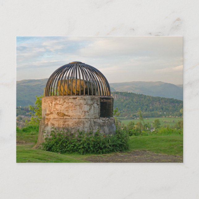Stirling Scotland Beheading Stone Postcard (Front)