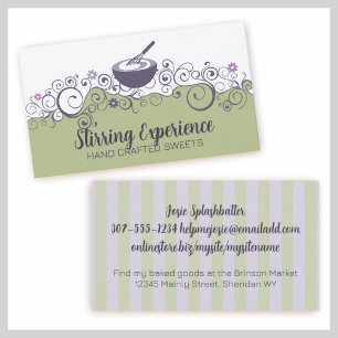 stirring bowl whisk baking batter bakery busine... business card