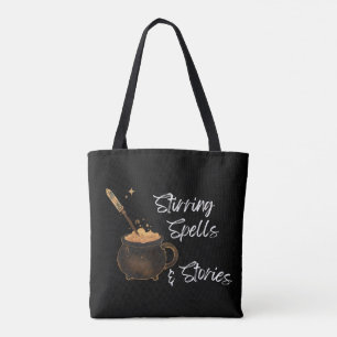 Stirring Spells & Stories Tote Bag