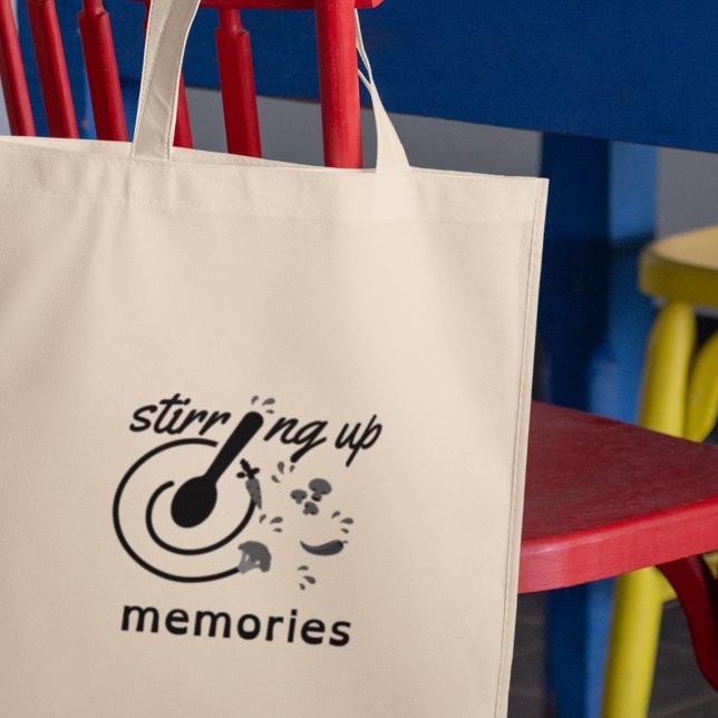 Stirring Up Memories Food Lover Chef Cook Gift  Tote Bag (Shop now  and savour the journey of creating memorable dishes!)