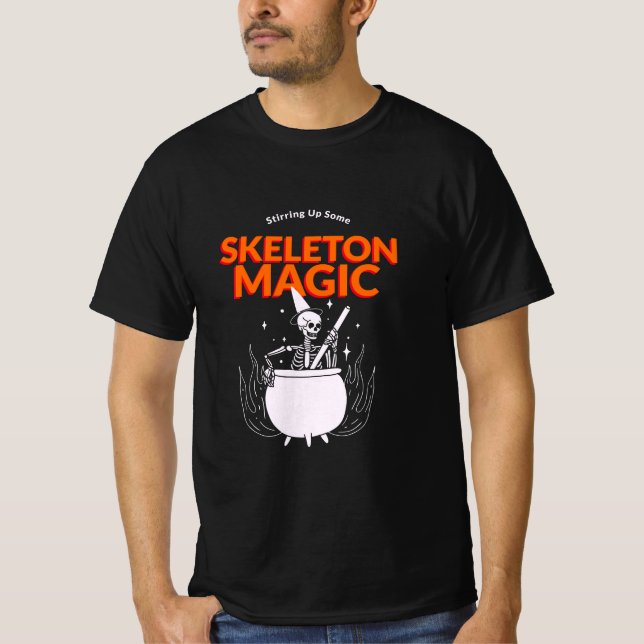 Stirring Up Some Skeleton Magic T-Shirt (Front)