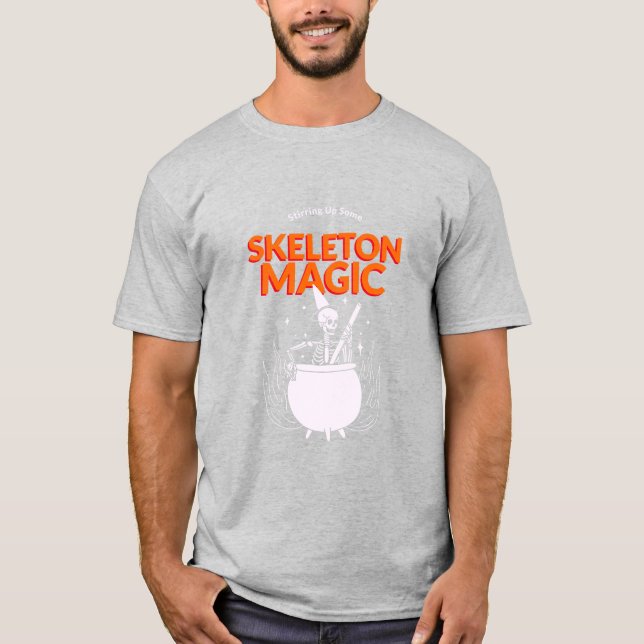 Stirring Up Some Skeleton Magic T-Shirt (Front)