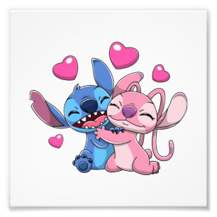 Stitch &amp; Angel Valentines 1 Photo Print