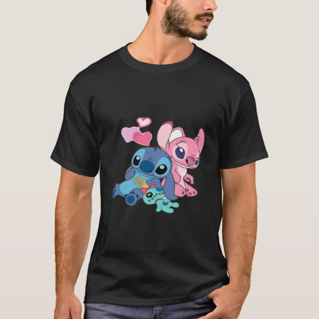 stitch and angel love184png184 T-Shirt (Front)