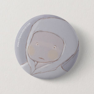 Stitch blue 6 cm round badge