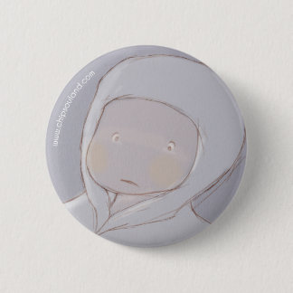 Stitch blue 6 cm round badge