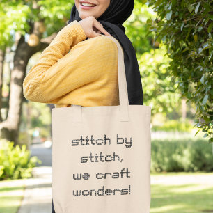 Stitch by Stitch Creative Stitching Lover Gift Tote Bag