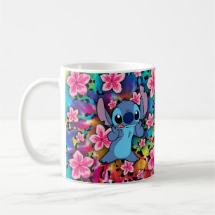 Stitch colorfull and floral mug