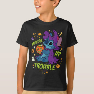 Stitch Halloween Witch Costume Brewing Up Trouble T-Shirt