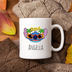 Stitch   Tropical Sunglasses Personalized Coffee Mug