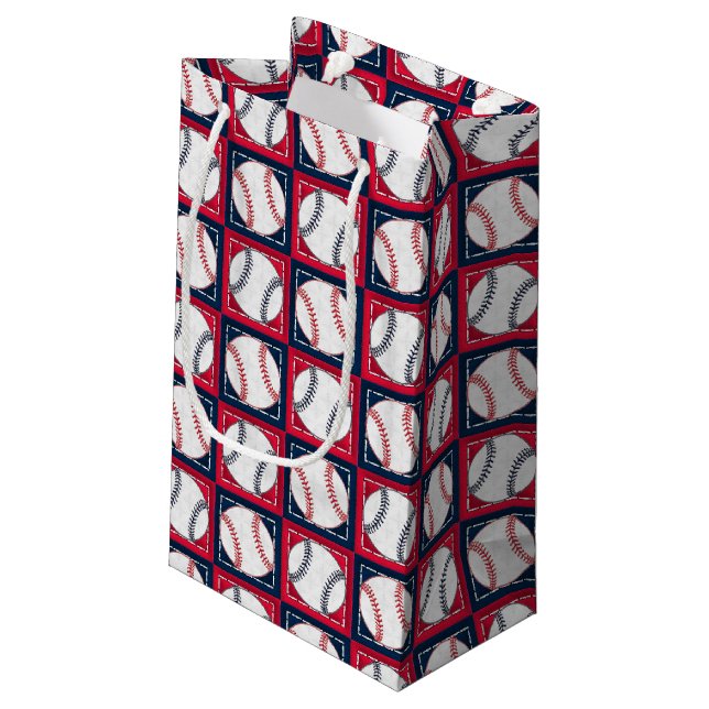 Stitched Baseballs 02-GIFT BAG S (Back Angled)