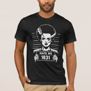 Stitched Bride Mugshot – Mate No 1831 T-Shirt