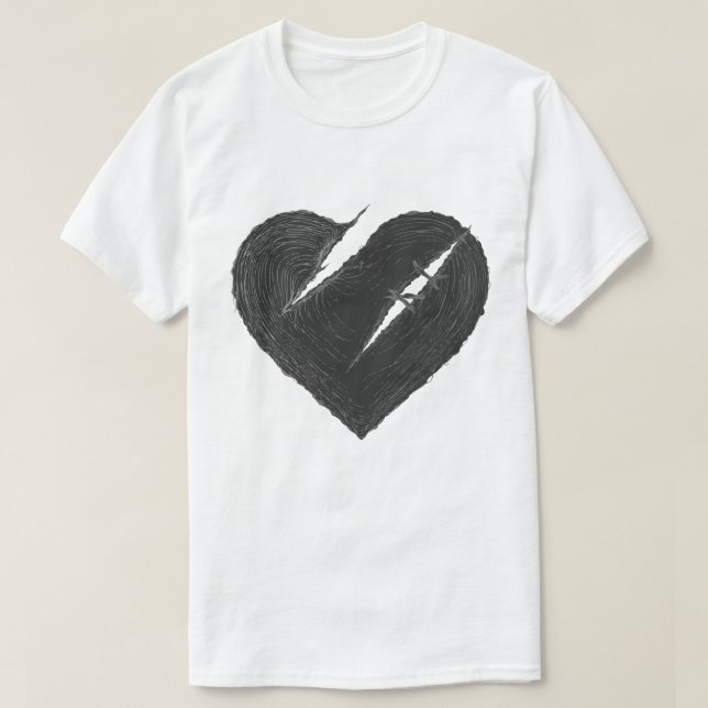 Stitched Heart T-Shirt (Design Front)