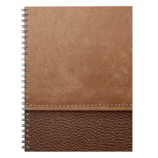 Stitched leather: grey, black background. notebook