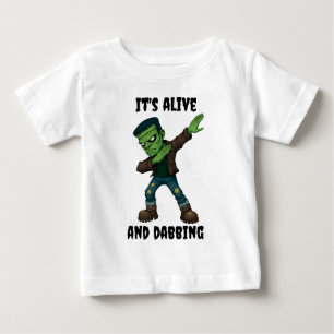 Stitched Monster is alive and dabs for Halloween Baby T-Shirt