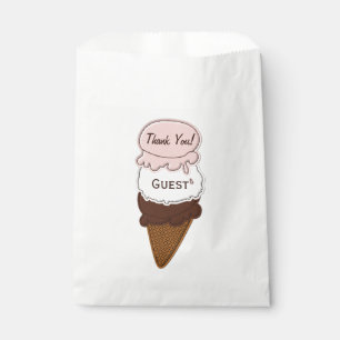 Stitched Neapolitan Ice Cream Cone 3-FAVOR BAG