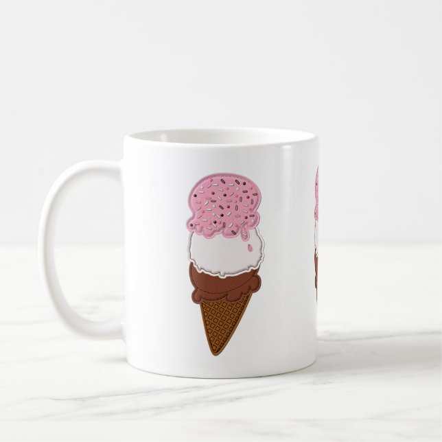 Stitched-Neapolitan-Ice-Cream-Cones-2-11oz MUG (Left)