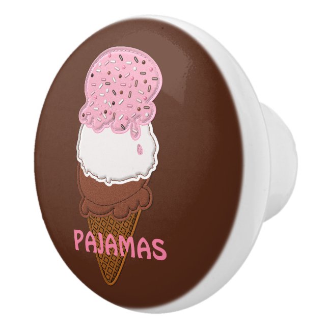 Stitched-Neapolitan-Ice-Cream-Cones-2-PULL KNOB (Right)