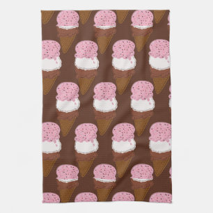 Stitched-Neapolitan-Ice-Cream-Cones-2-TOWEL Tea Towel