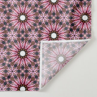 Stitched Pink Feather Boho Tapestry