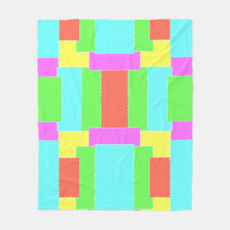 Stitched Quilt look Fleece Blanket