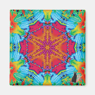 Stitches Kaleidoscope Magnet