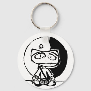"Stitchlip Meditating w' Yin Yang"  By Levi G. Key Ring