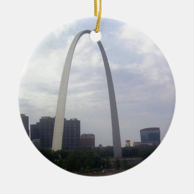 STL ARCH CERAMIC ORNAMENT (Front)