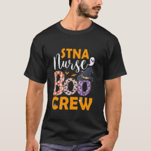 STNA Nurse Boo Crew Spooky Boo Ghost Halloween Cos T-Shirt