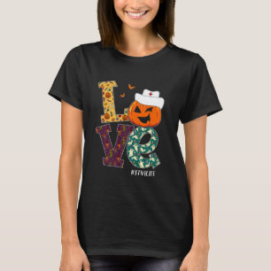 STNA Nurse Halloween Scary Pumpkin Love Nurse Life T-Shirt