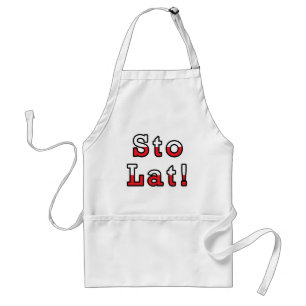 Sto Lat Polish Flag Standard Apron